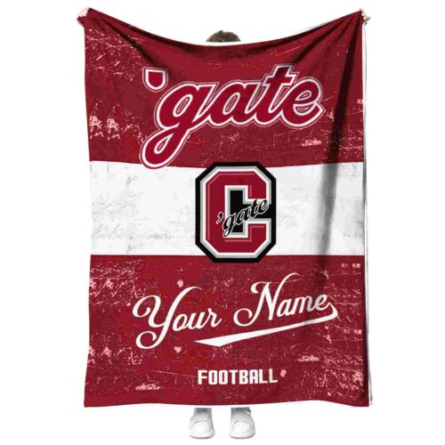custom colgate raiders grunge texture maroon white blanket best selling