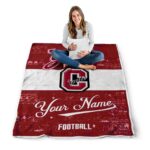 custom colgate raiders grunge texture maroon white blanket high quality
