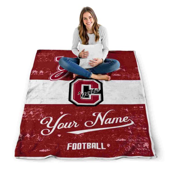 custom colgate raiders grunge texture maroon white blanket high quality
