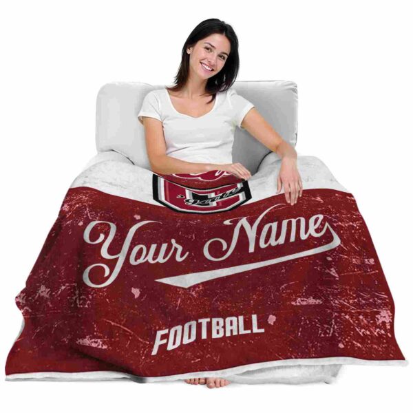 custom colgate raiders grunge texture maroon white blanket latest model