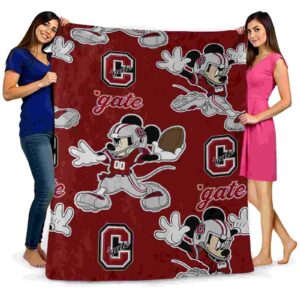 custom colgate raiders mickey maroon blanket fashion forward