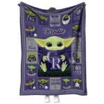 custom colorado rockies baby yoda blue blanket best selling