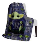 custom colorado rockies baby yoda blue blanket top rated