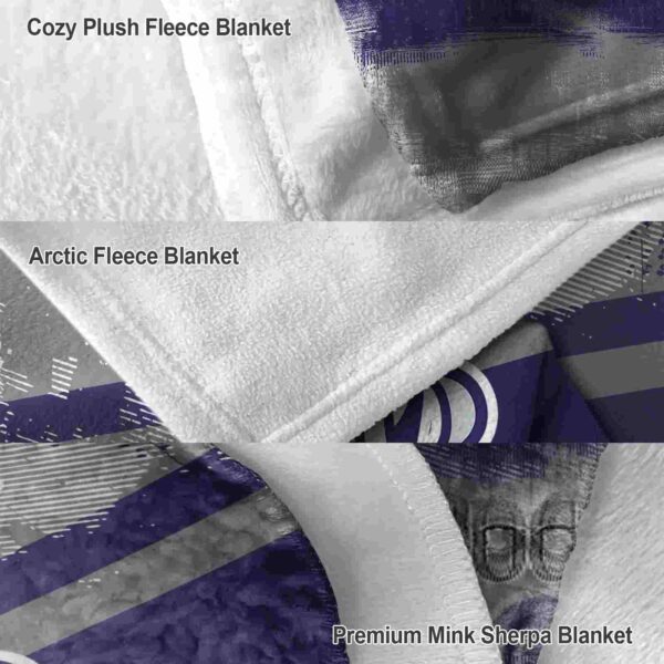 custom colorado rockies grunge streaks blue blanket premium grade