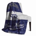 custom colorado rockies grunge texture blue white blanket top rated