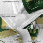 custom colorado state rams paint strokes green white blanket best selling