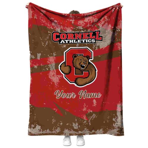 custom cornell big red grunge streaks red blanket best selling