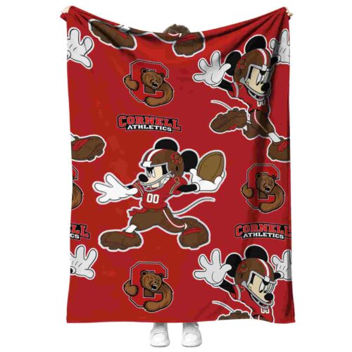 custom cornell big red mickey red blanket best selling