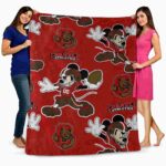 custom cornell big red mickey red blanket best selling