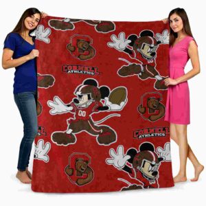 custom cornell big red mickey red blanket fashion forward