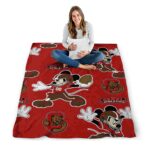 custom cornell big red mickey red blanket best selling