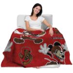 custom cornell big red mickey red blanket best selling