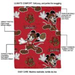 custom cornell big red mickey red blanket best selling