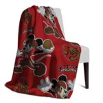 custom cornell big red mickey red blanket best selling