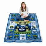 custom creighton bluejays baby yoda blue blanket best selling