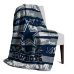 custom dallas cowboys floral stripes blue white blanket top rated