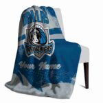 custom dallas mavericks grunge streaks blue blanket best selling