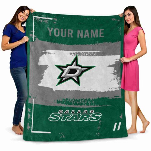 custom dallas stars paint strokes green white blanket fashion forward