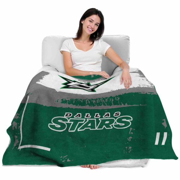 custom dallas stars paint strokes green white blanket latest model