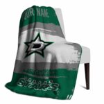 custom dallas stars paint strokes green white blanket top rated
