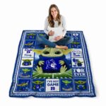 custom duke blue devils baby yoda blue blanket high quality