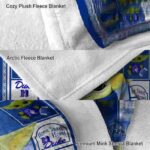 custom duke blue devils baby yoda blue blanket premium grade
