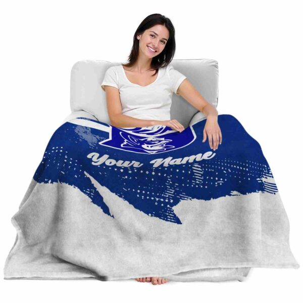 custom duke blue devils grunge streaks blue blanket latest model