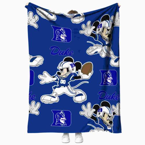 custom duke blue devils mickey blue blanket best selling