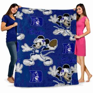 custom duke blue devils mickey blue blanket fashion forward