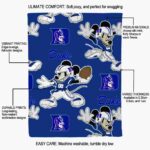 custom duke blue devils mickey blue blanket new arrival