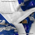 custom duke blue devils mickey blue blanket premium grade