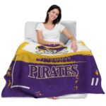 custom east carolina pirates paint strokes purple white blanket best selling