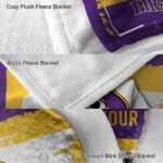 custom east carolina pirates paint strokes purple white blanket best selling