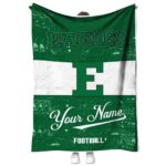 custom eastern michigan eagles grunge texture green white blanket best selling