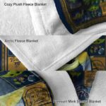 custom fiu panthers baby yoda blue blanket premium grade