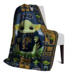 custom fiu panthers baby yoda blue blanket top rated