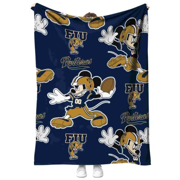 custom fiu panthers mickey blue blanket best selling