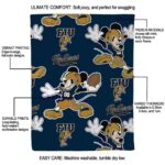 custom fiu panthers mickey blue blanket new arrival
