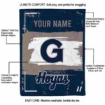 custom georgetown hoyas paint strokes blue white blanket new arrival