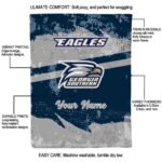 custom georgia southern eagles grunge streaks blue blanket new arrival