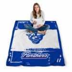 custom georgia state panthers paint strokes blue white blanket best selling