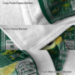 custom hawaii rainbow warriors baby yoda green blanket best selling