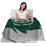 custom hawaii rainbow warriors grunge streaks green blanket latest model