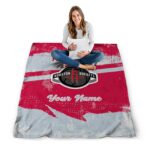 custom houston rockets grunge streaks red blanket high quality