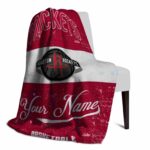 custom houston rockets grunge texture red white blanket top rated
