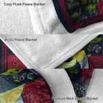 custom houston texans baby yoda blue blanket best selling