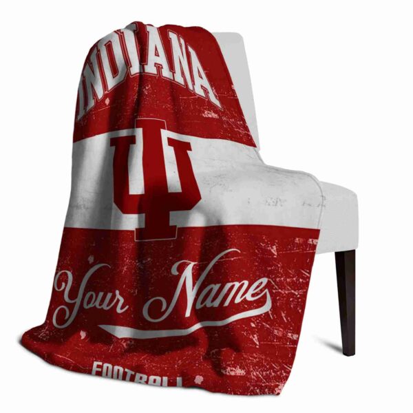 custom indiana hoosiers grunge texture red white blanket top rated