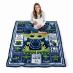 custom indianapolis colts baby yoda blue blanket high quality