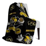custom iowa hawkeyes mickey black blanket best selling