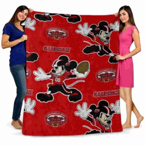 custom jacksonville state gamecocks mickey red blanket fashion forward